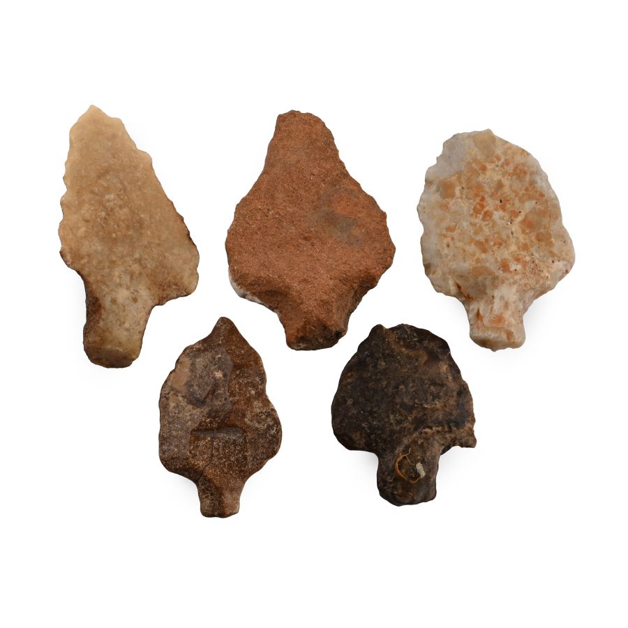 Stone Age Knapped Tanged Point Collection