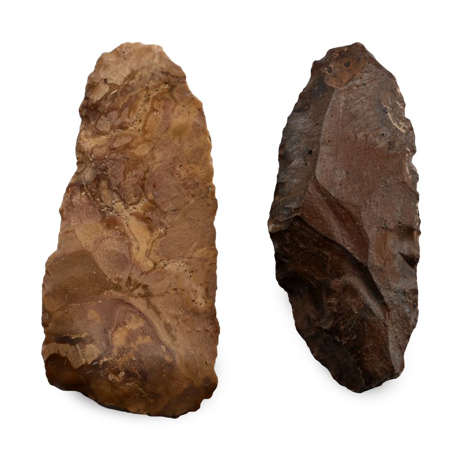 Stone Age Tenerean Knapped Flint Knife Group
