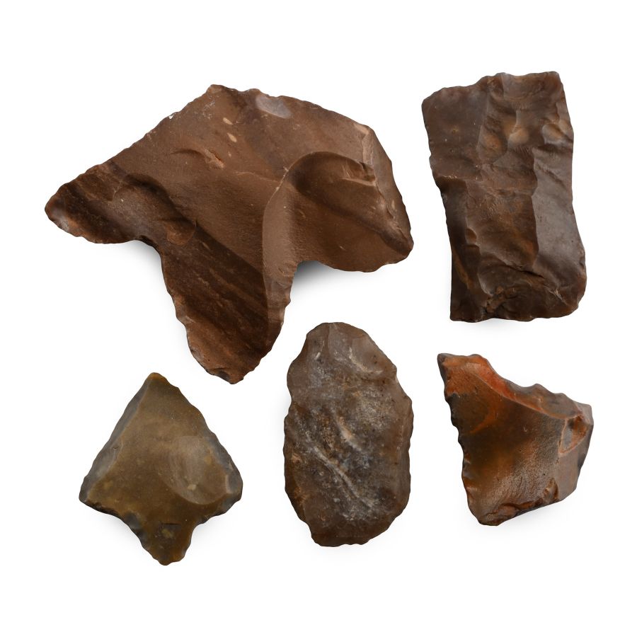 Stone Age Knapped Tool and Arrowhead Collection