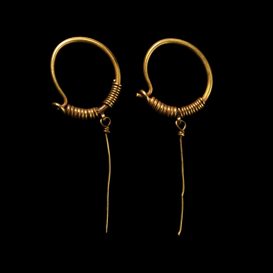 Roman Gold Earring Pair