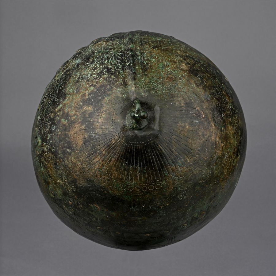 Highly Decorated Caucasian Bronze Helmet