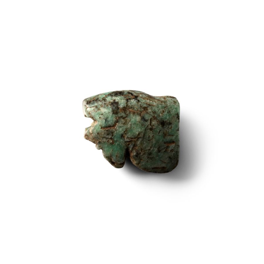Egyptian Blue Stone Eye of Horus Amulet