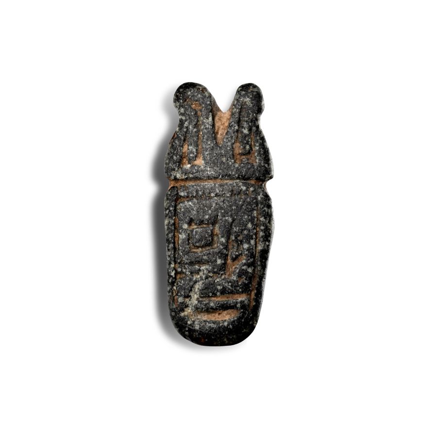 Egyptian Black Stone Amulet with Cartouche