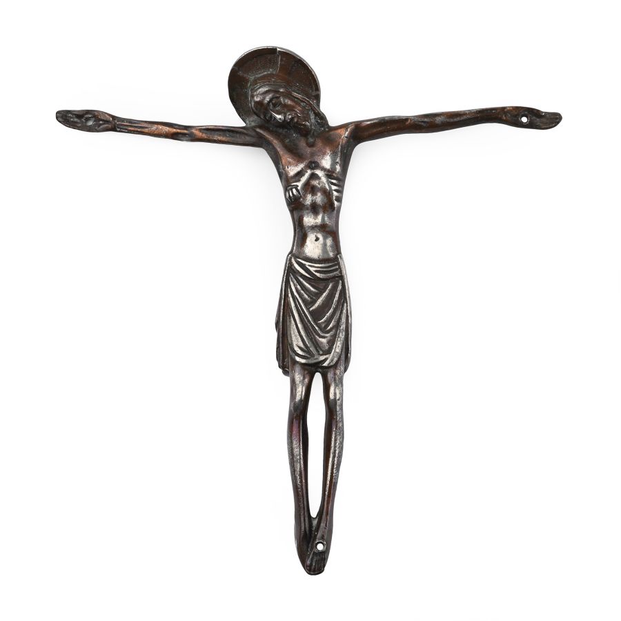 Post Medieval Silvered Bronze Corpus Christi