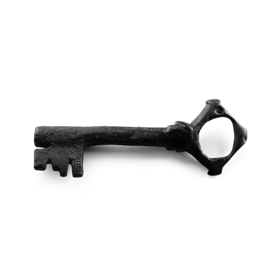 Large Medieval Bronze Door Key