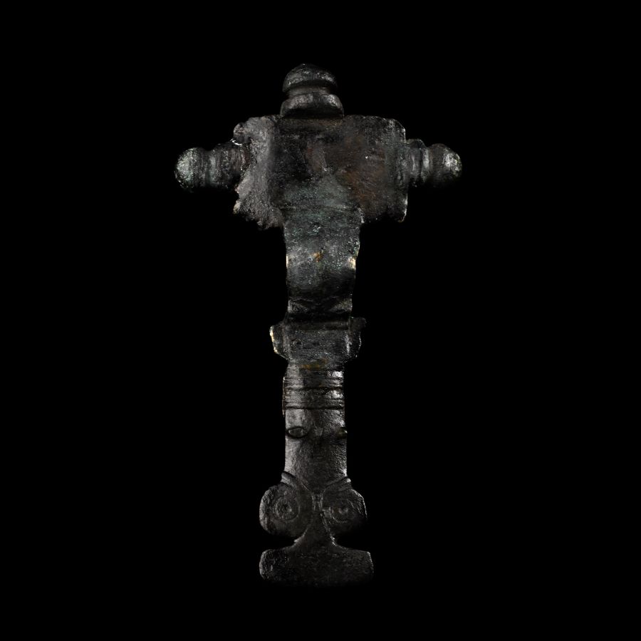 Large Anglo-Saxon Bronze Cruciform Brooch