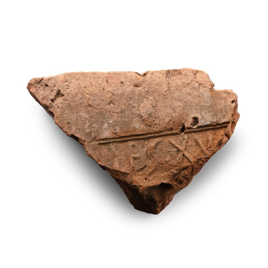 Roman Roof Tile with 'LEG XVI' Legionary Stamp