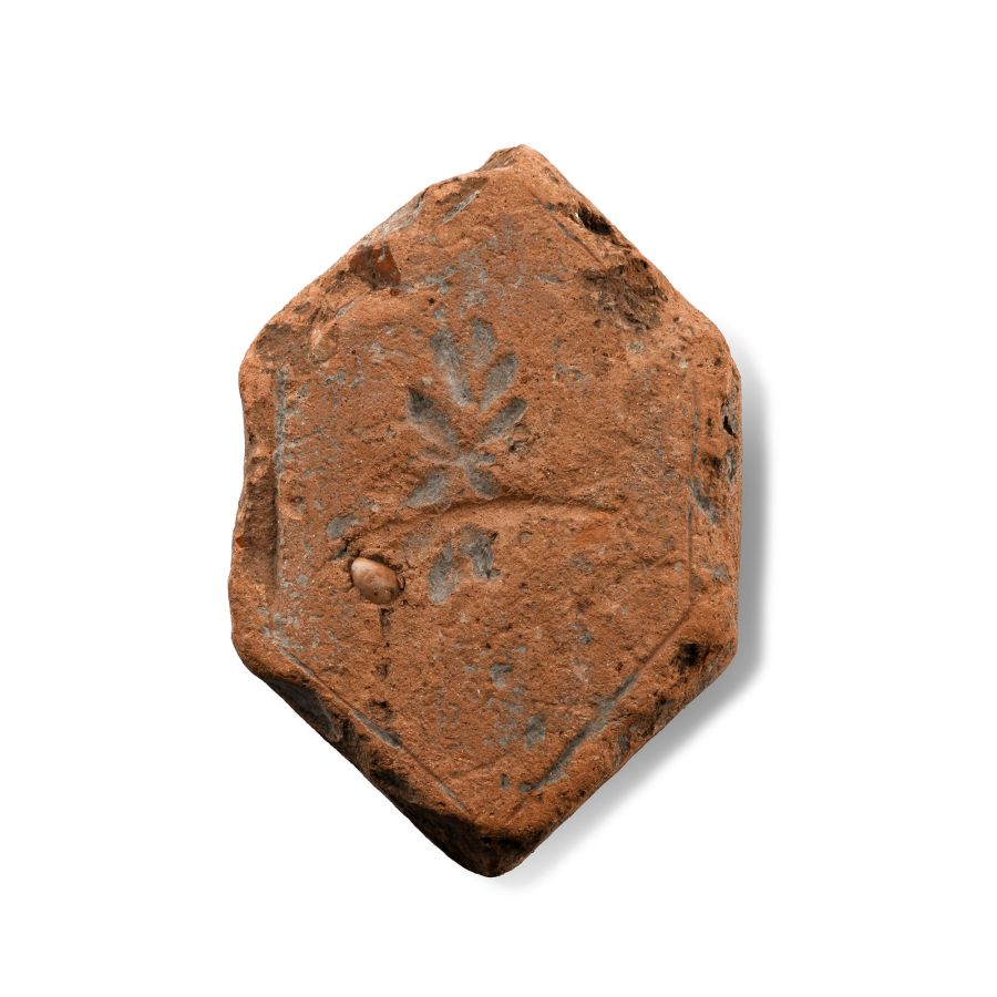 Roman Hexagonal Tile with Motif
