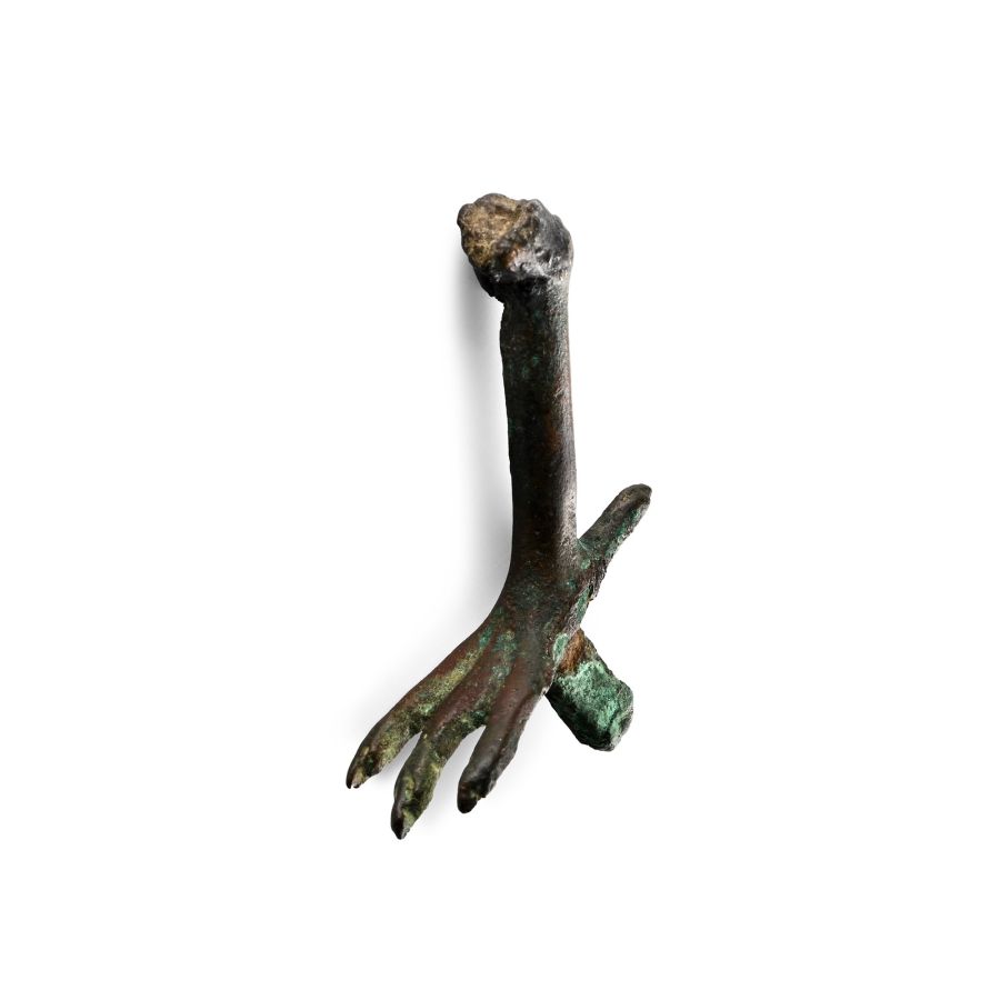 Egyptian Bronze Ibis Statue Foot