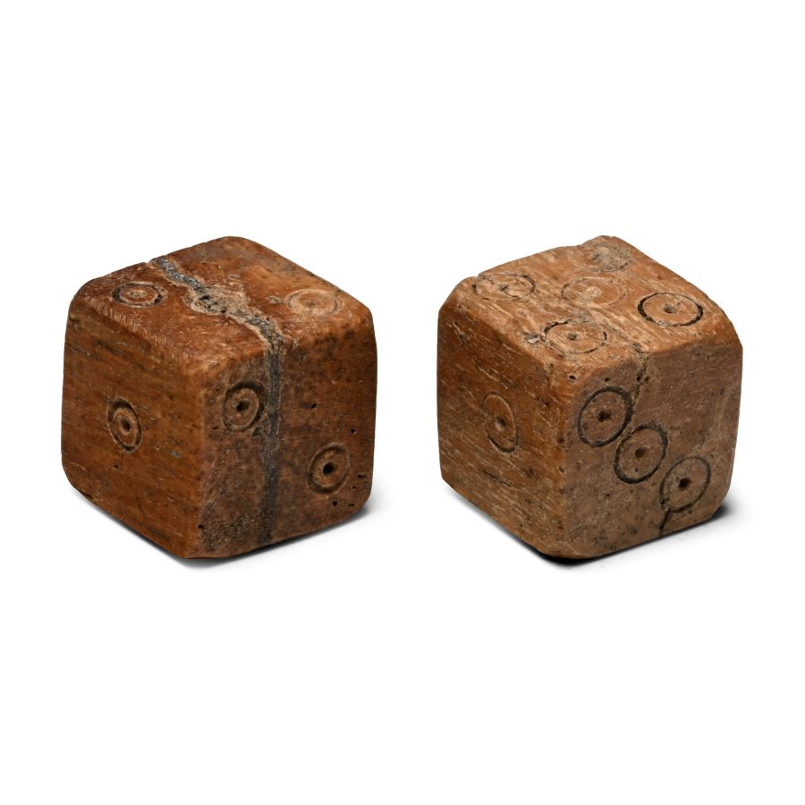 Roman Bone Dice Pair