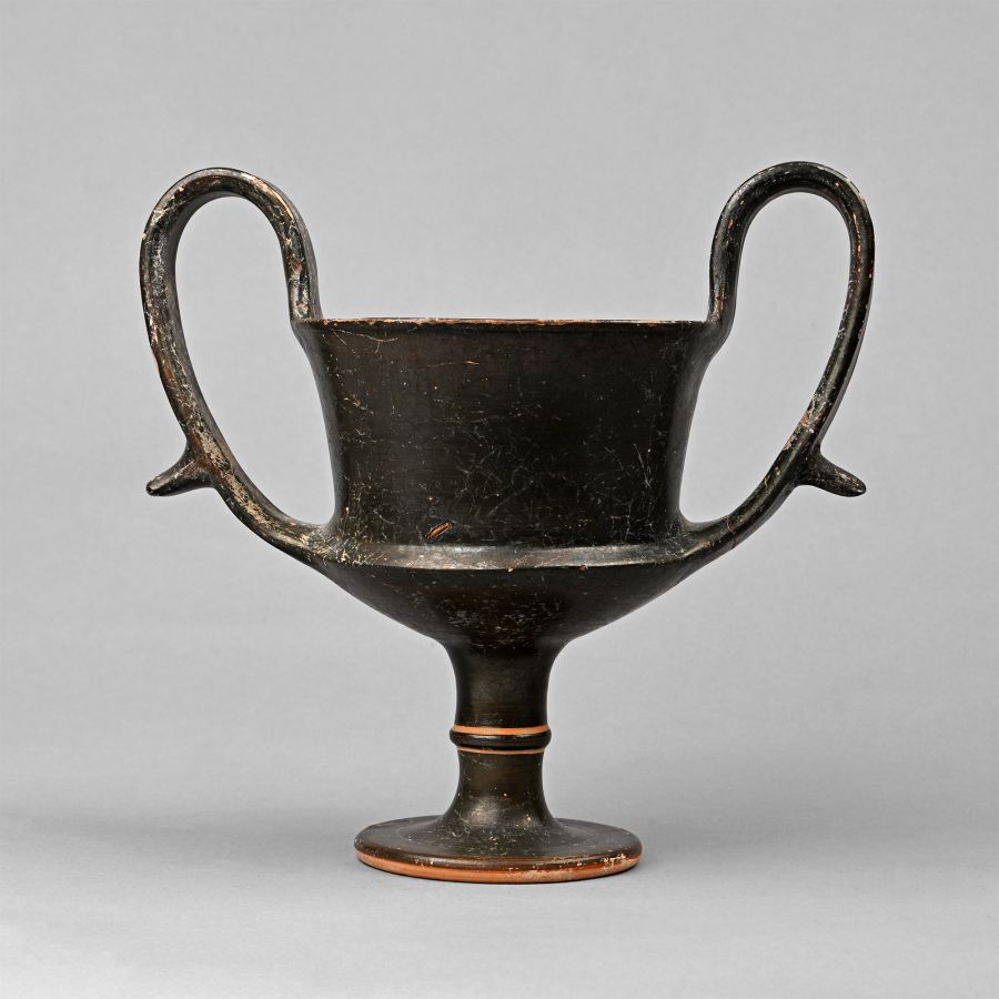 Boeotian Black-Glazed Terracotta Kantharos