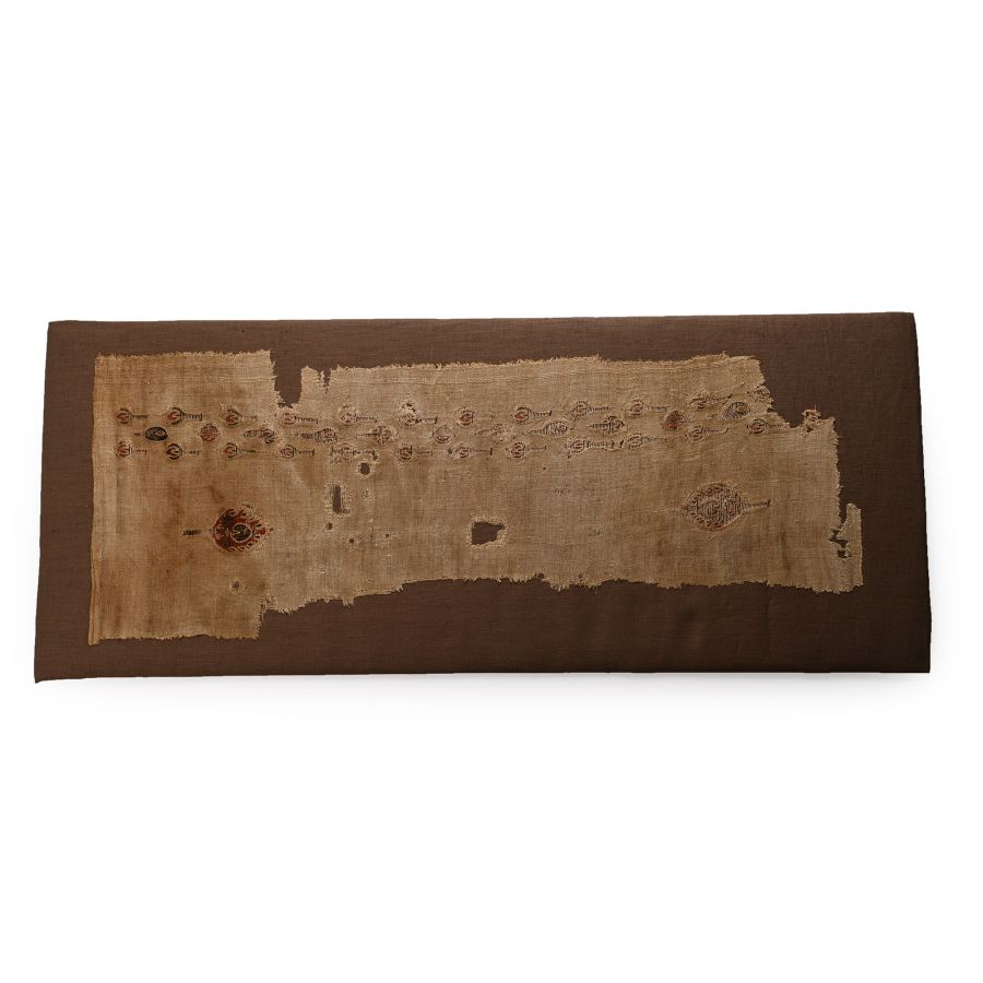 Large Mounted Egyptian Coptic Textile