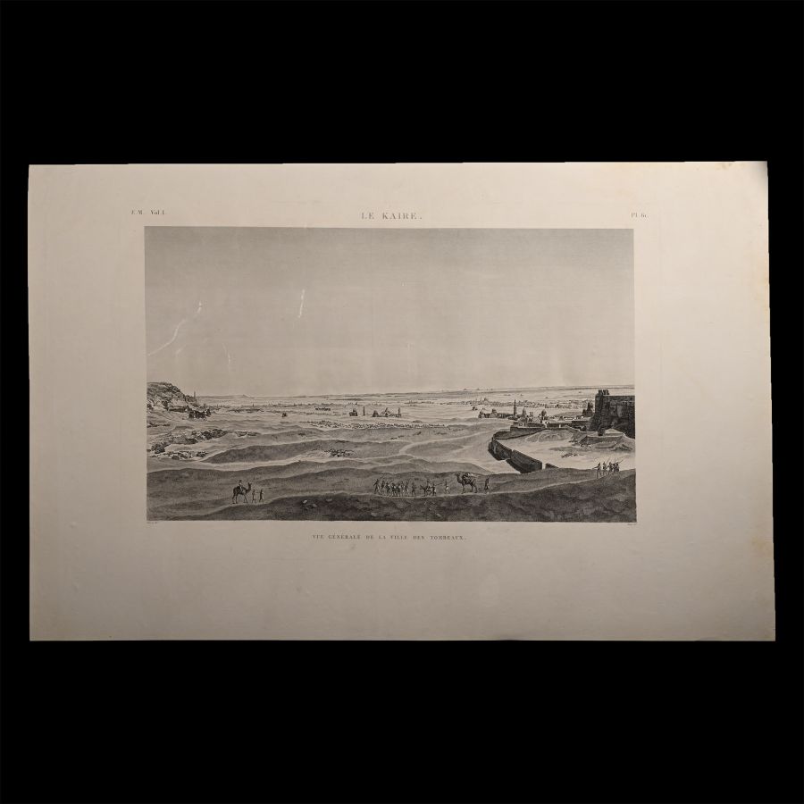 Very Large Egyptian Expedition Lithograph of Kaire