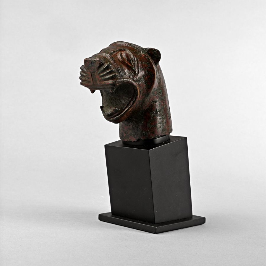 Etruscan Bronze Lion Head