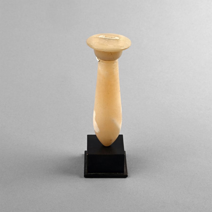 Egyptian Alabaster Mirror Handle
