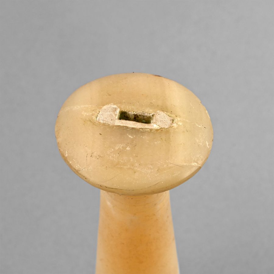 Egyptian Alabaster Mirror Handle
