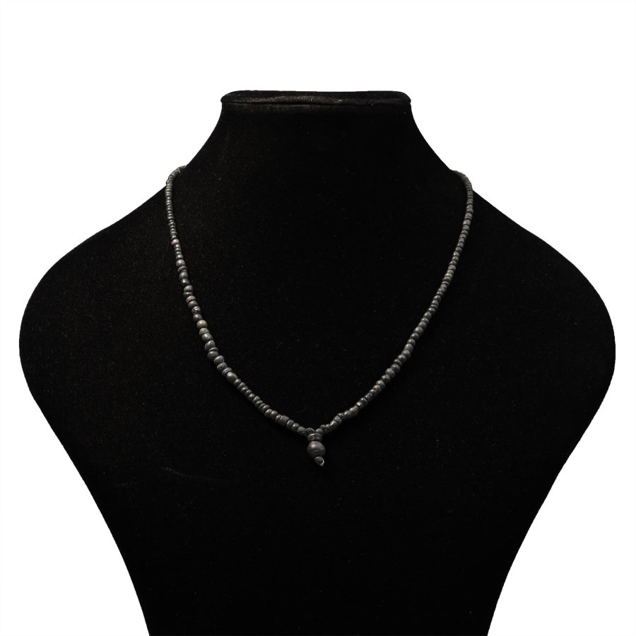 Roman Black Glass Bead Necklace String