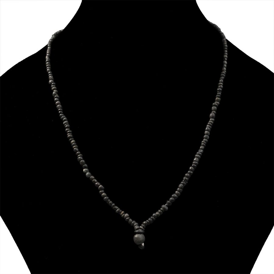 Roman Black Glass Bead Necklace String