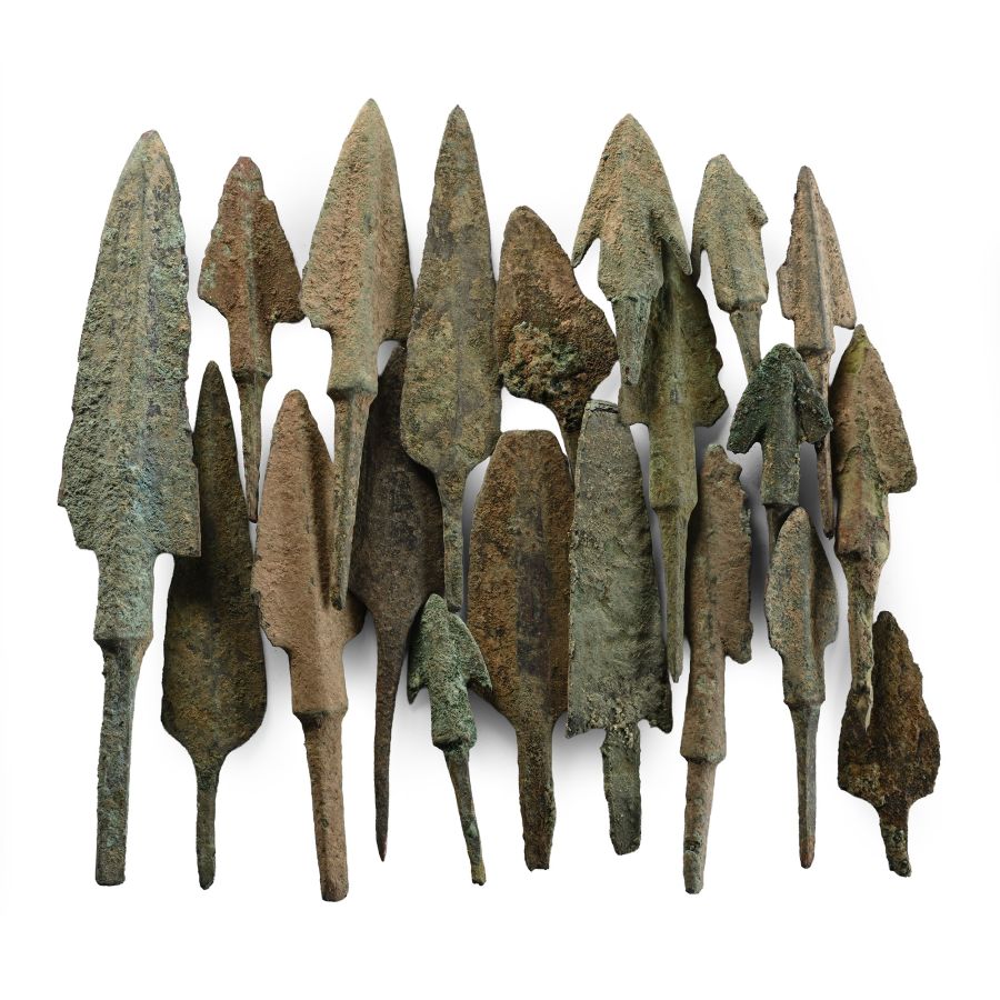 Greek and Luristan Bronze Arrowhead Collection