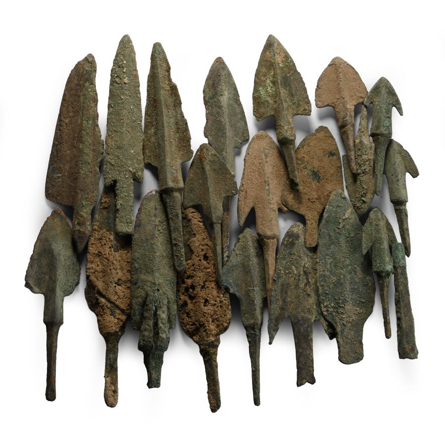 Greek and Luristan Bronze Arrowhead Collection