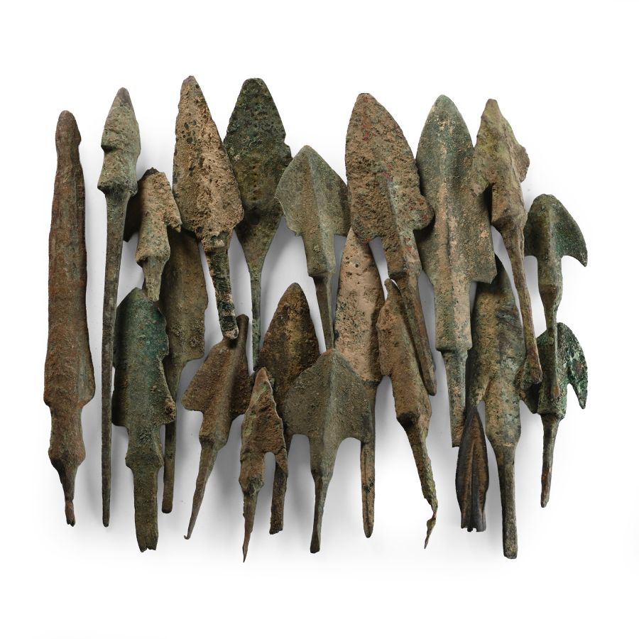 Greek and Luristan Bronze Arrowhead Collection