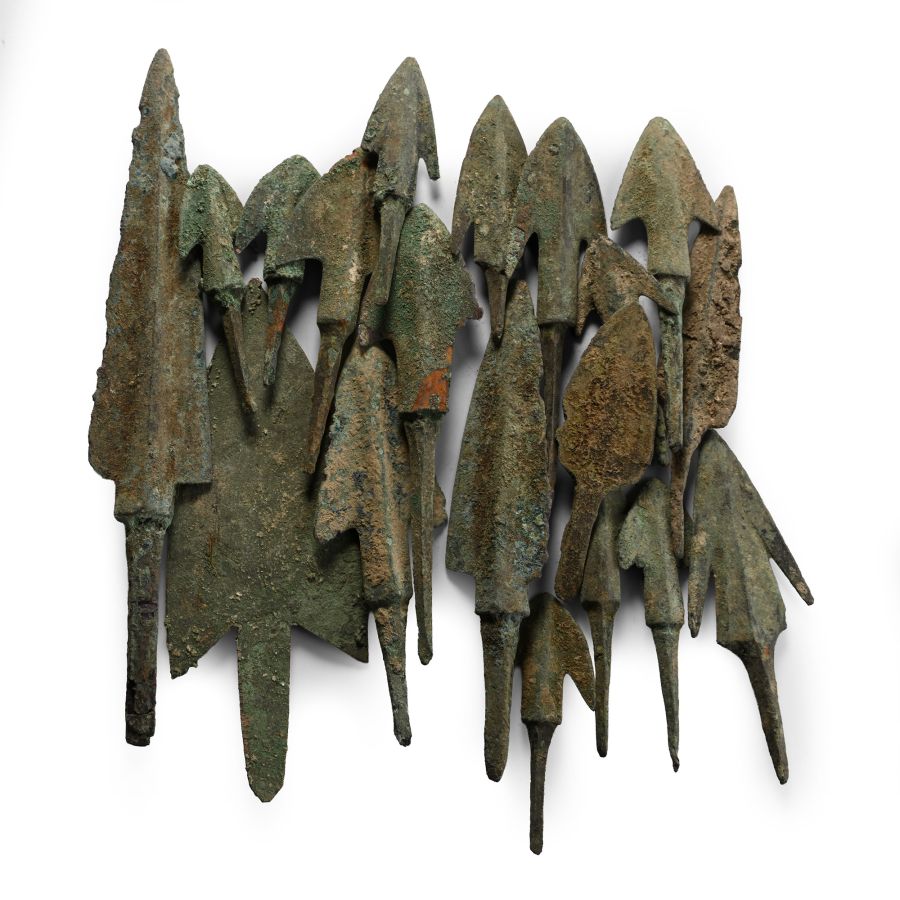 Greek and Luristan Bronze Arrowhead Collection