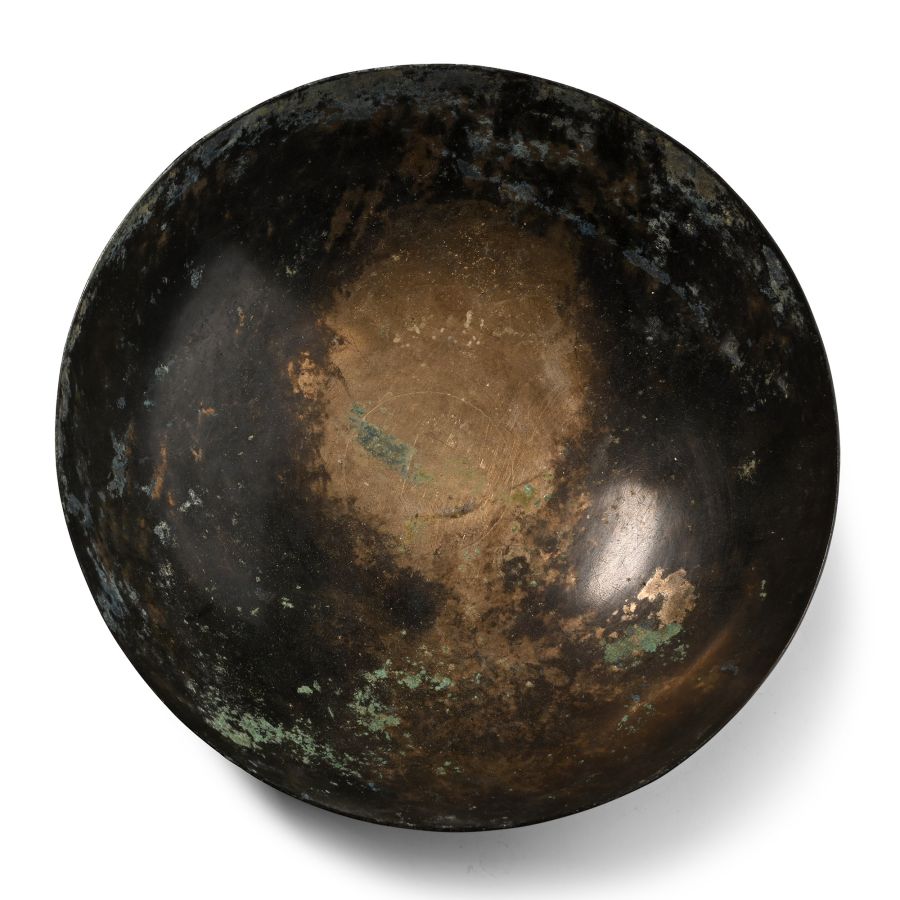 Western Asiatic Bronze Bowl with Concentric Circles