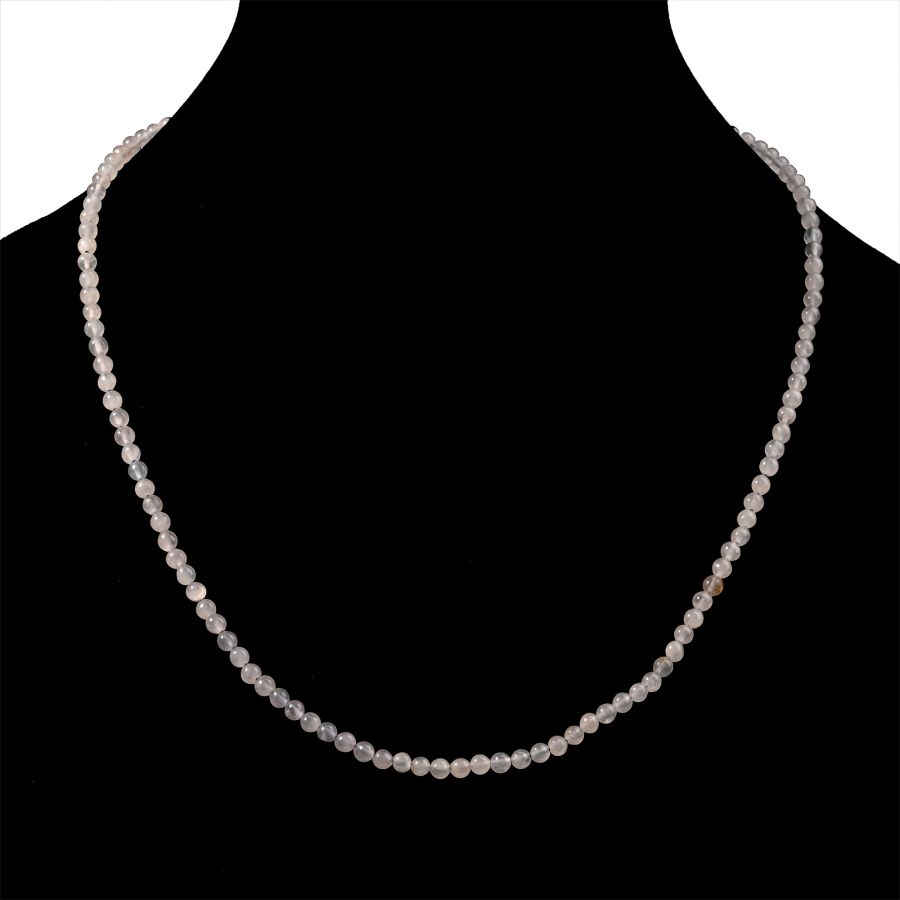Chalcedony Bead Necklace