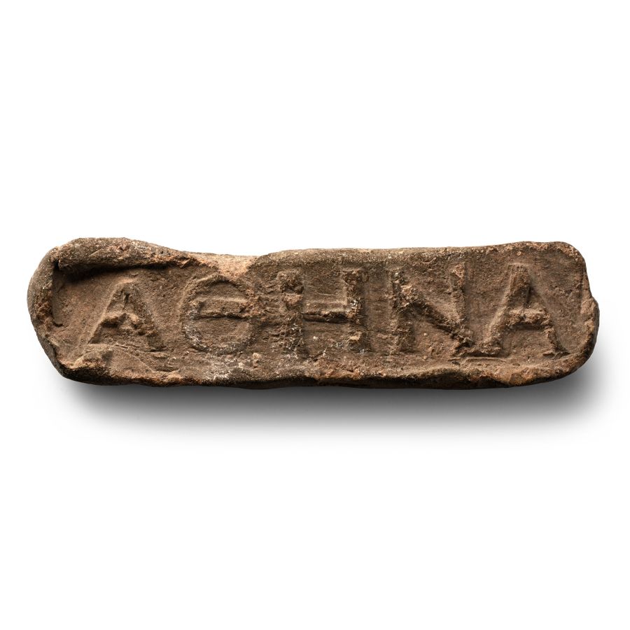 Byzantine Terracotta Token with Inscription