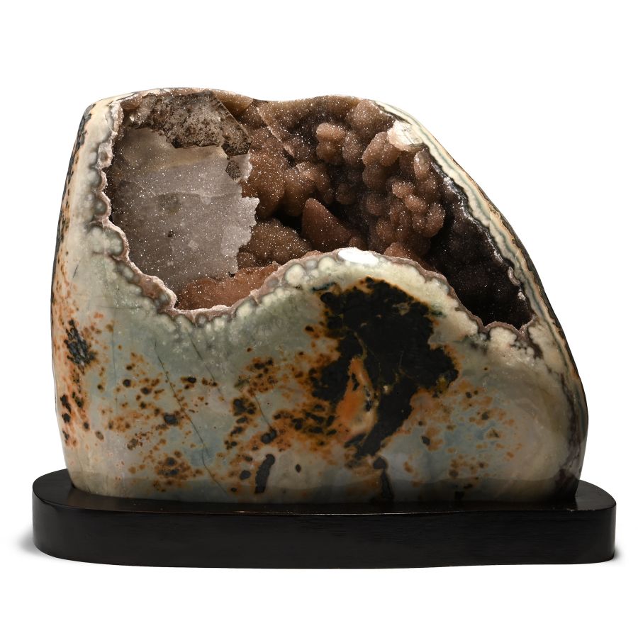 Quartz Crystal Geode Display