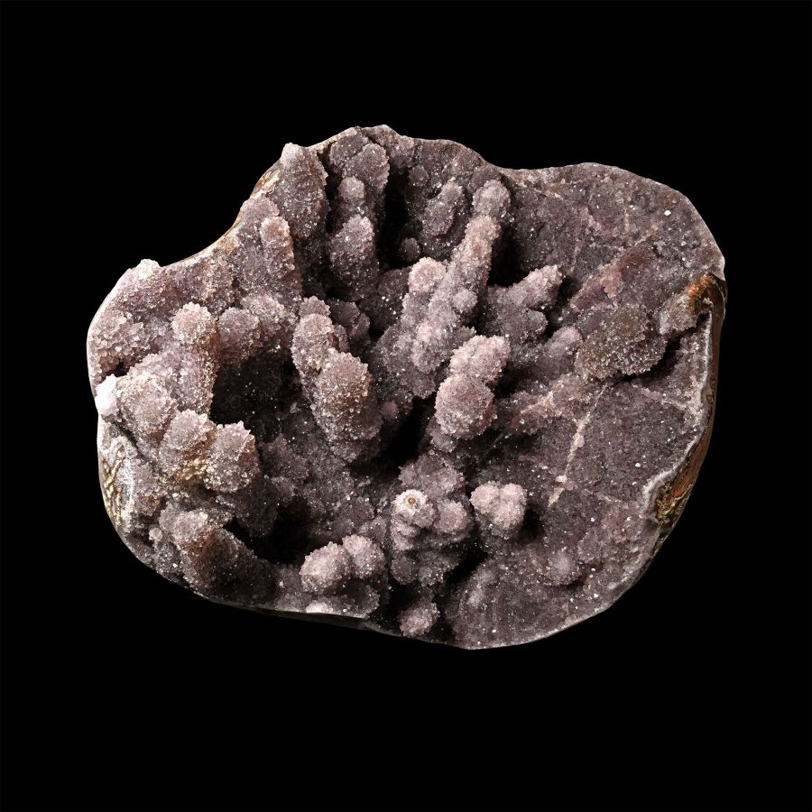 Monumental Geode Section with Druzy Quartz Stalagmites