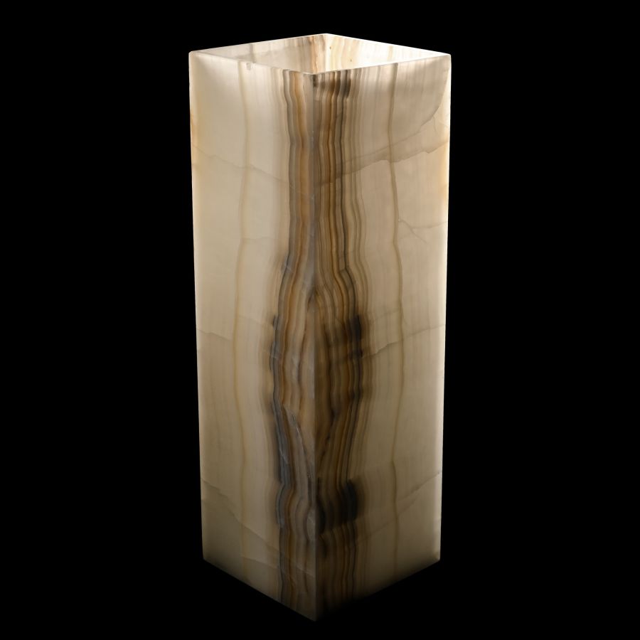 Large Ivory Onyx Lamp