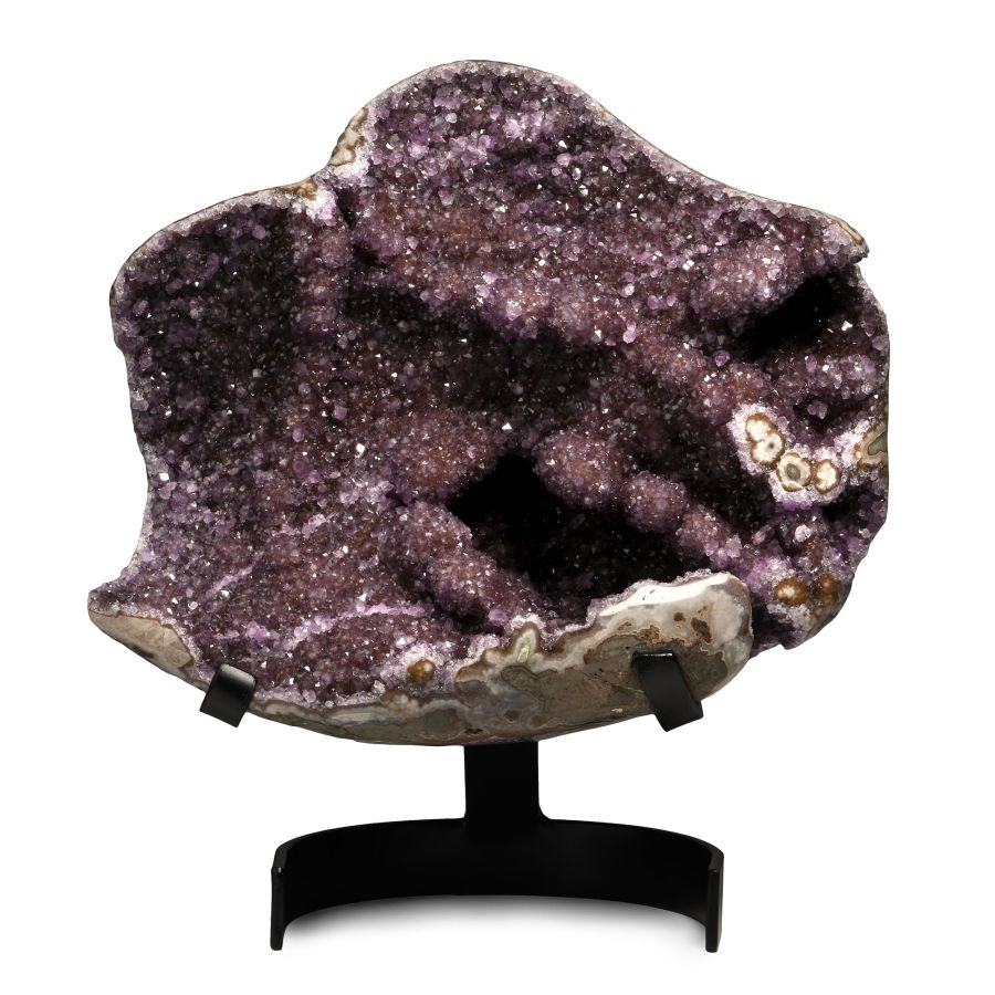 Amethyst Crystal Geode Display