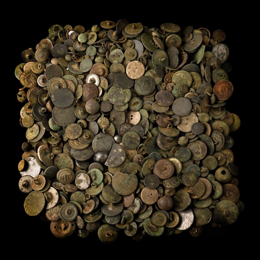 Post Medieval Bronze Button Group