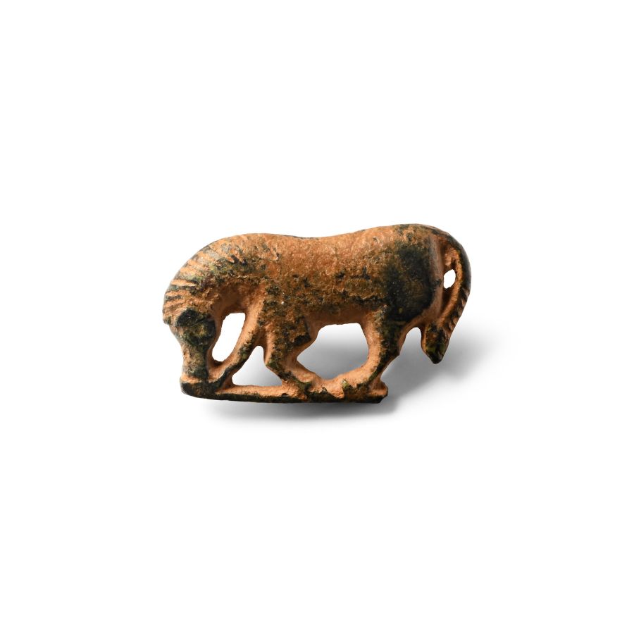 Roman Bronze Horse Brooch