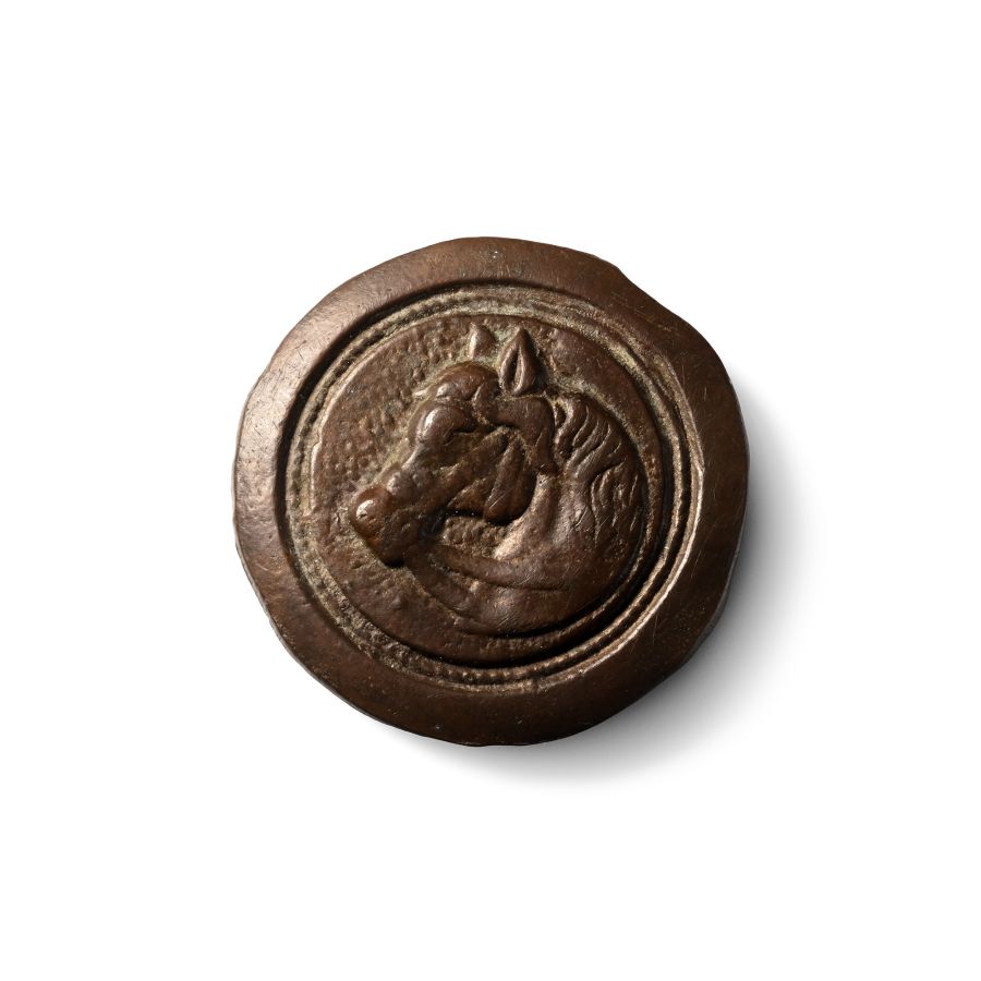 Georgian Bronze Horse Mount