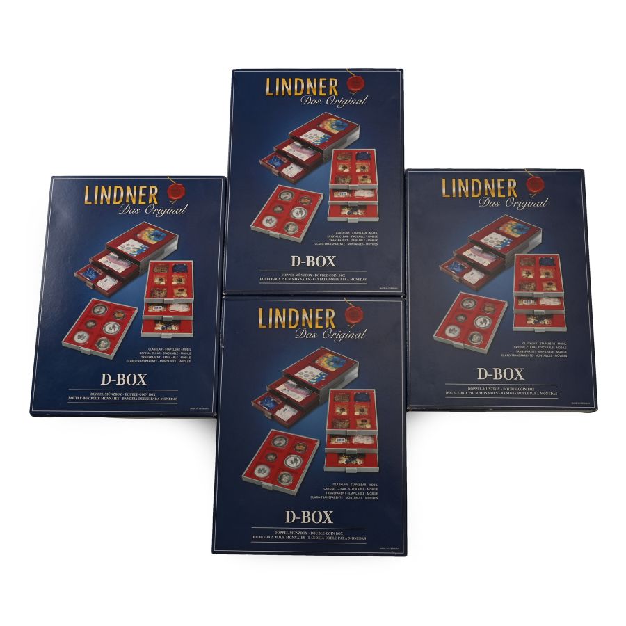 Four New Lindner Velour (2862) Collector Trays