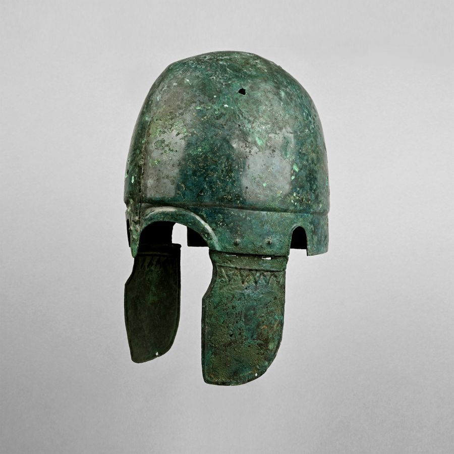 Greek Bronze Chalcidian-Type Helmet