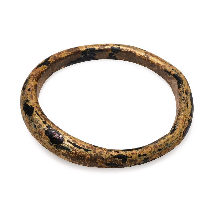 Roman Glass Bangle with Golden Iridescence
