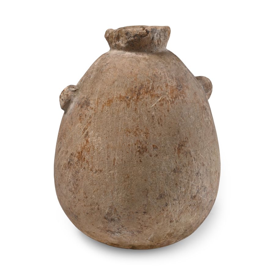 Western Asiatic Alabaster Vessel with Lug Handles