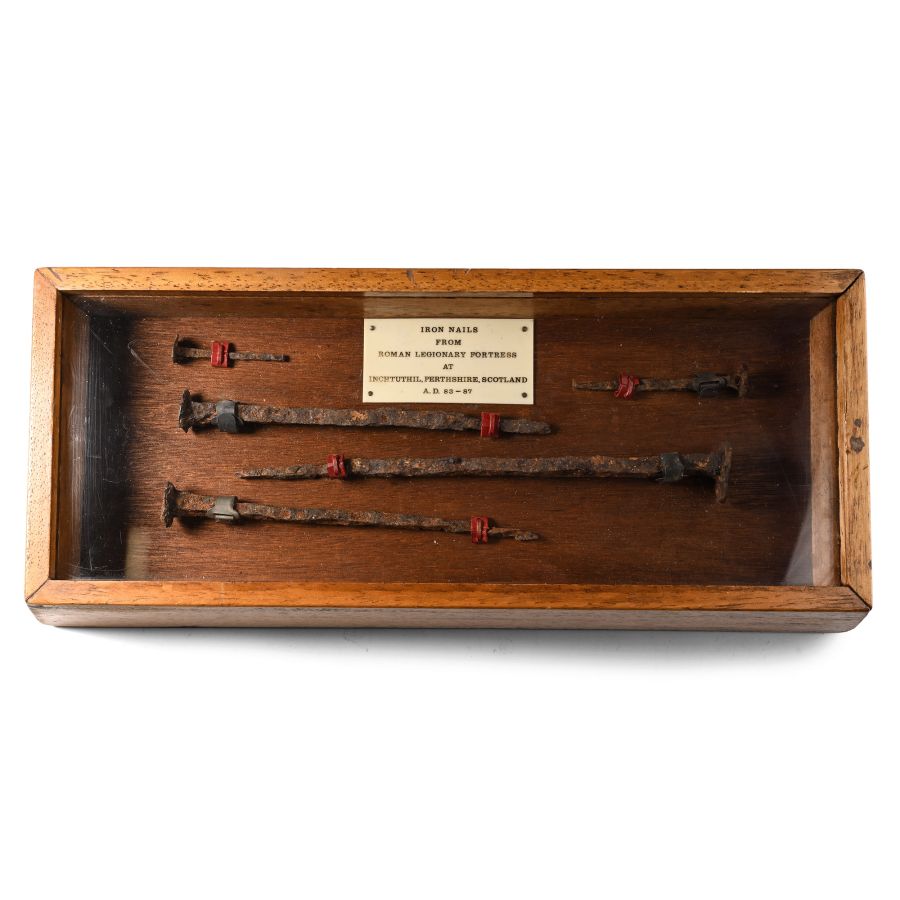 Romano-Scottish Legion XX Valeria Victrix 'Inchtuthil Fort' Boxed Educational Iron Nail Hoard Set