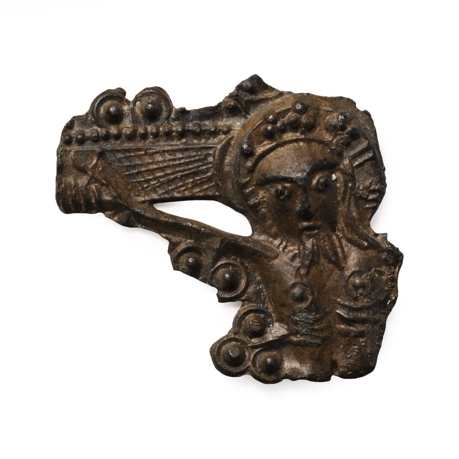 Medieval Pewter Pilgrim's Badge with Christ on Cross