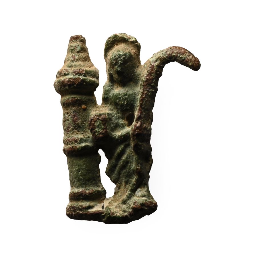 Medieval Bronze Saint Barbara Pilgrim's Badge