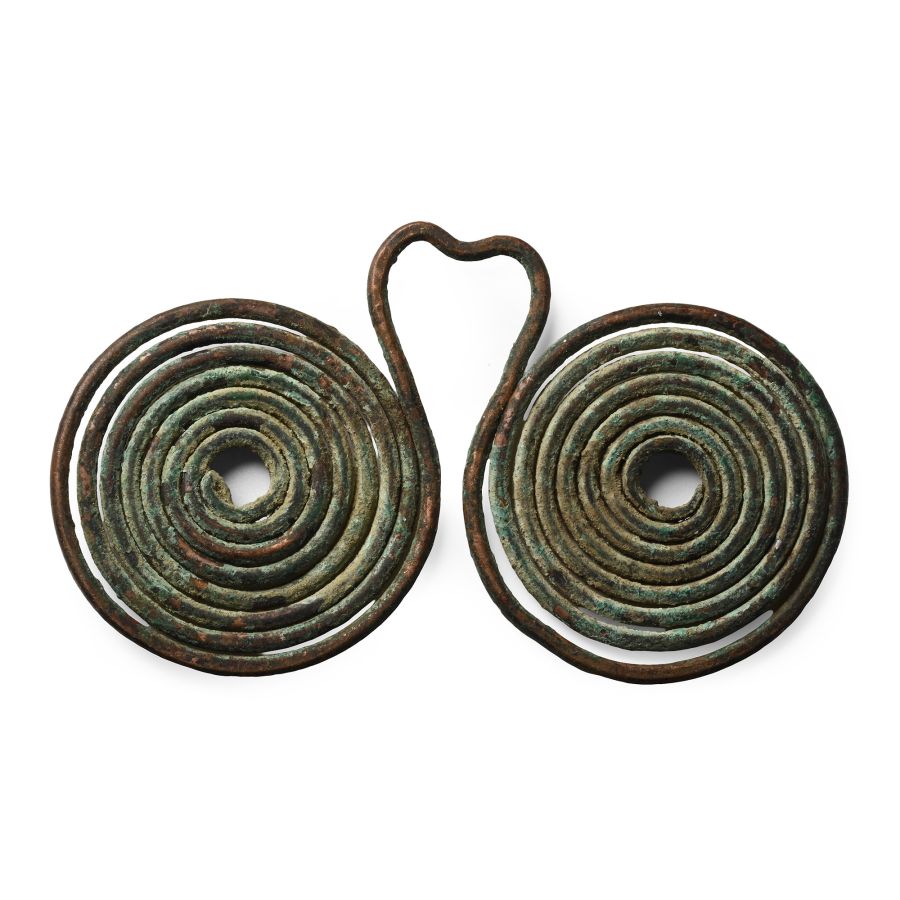 Bronze Age Coiled Spectacle Pendant
