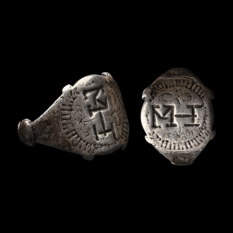 Museum Reproduction of Tudor Silver Henry Darnley Ring
