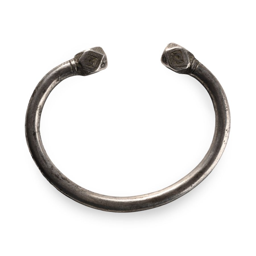 Large Western Asiatic Silver Bracelet