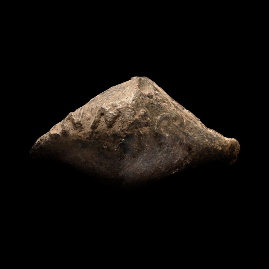 Roman Lead Cnaeus Pompey Battle of Munda Slingshot
