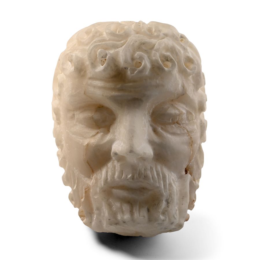 Marble Head of a Bearded Man