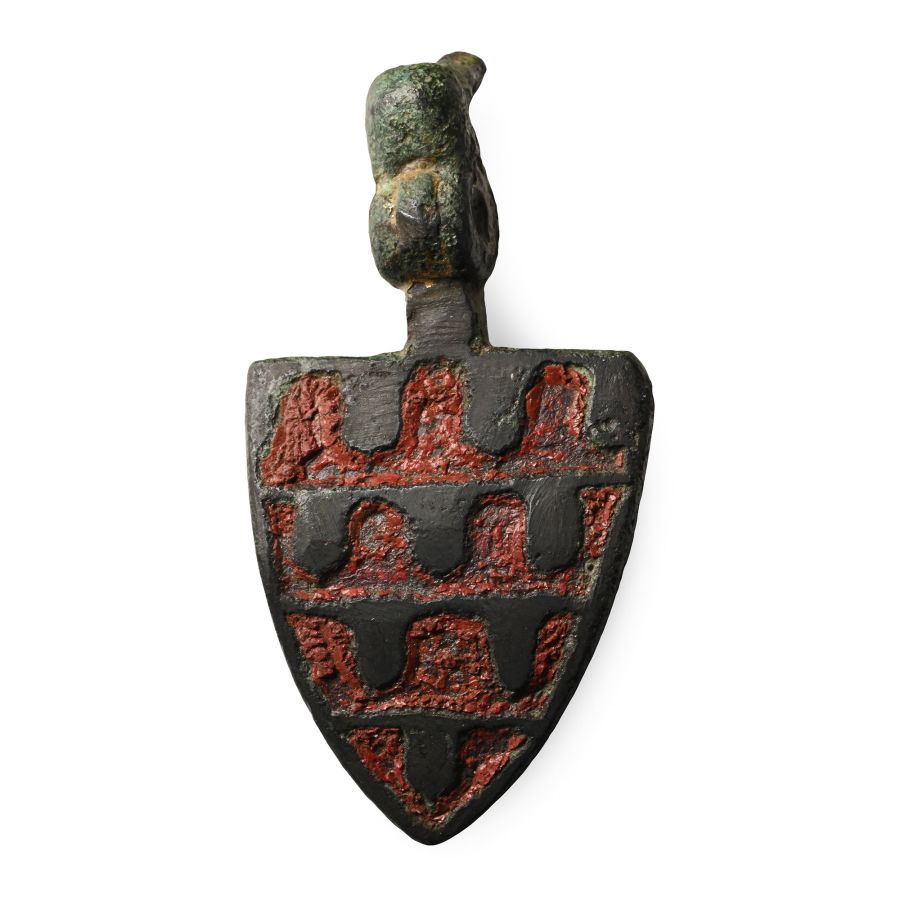 Medieval Knight's Bronze Heraldic Horse Harness Pendant