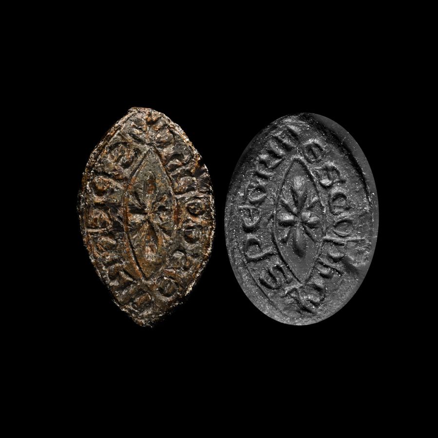 Medieval Lead Seal Matrix for Peter of Scuppeholm